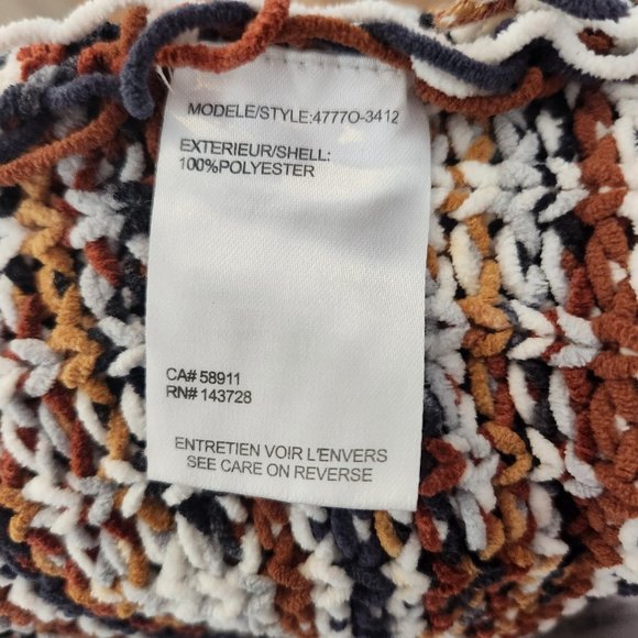 Tribal Patterned Cowl Neck Sweater - Picture 5 of 5